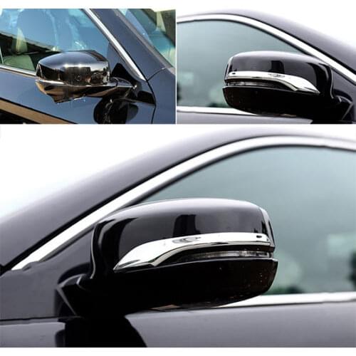 FIT FOR HONDA ACCORD SIDE DOOR REARVIEW MIRROR CHROME COVER TRIM BEZEL 2013 2014 2015 2016 LF1