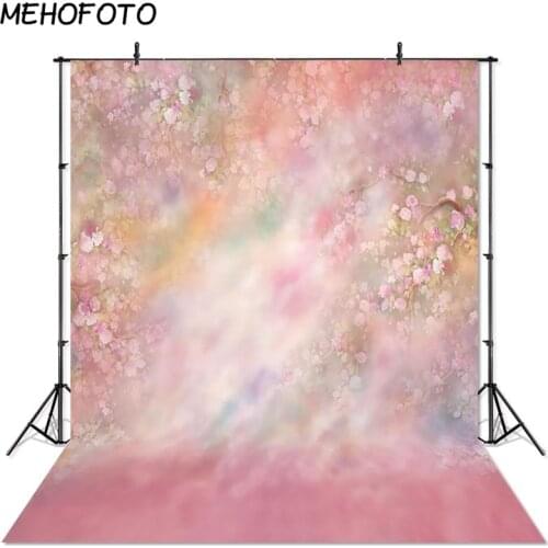 MEHOFOTO Newborn Photography Backdrops Pink Floral Baby Portrait Photo Background for Pictures Photo Booth Studio Props