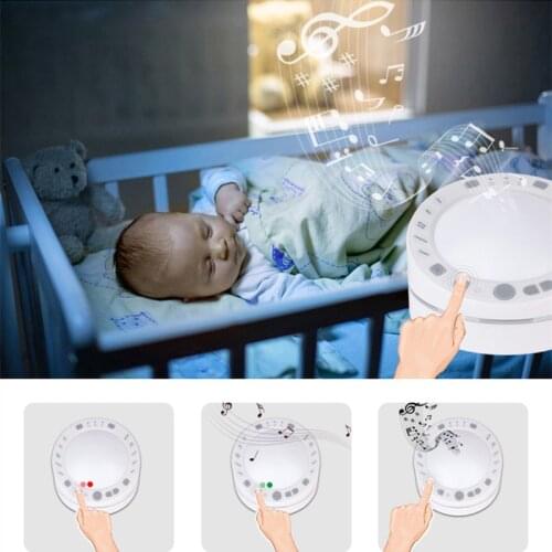 White Noise Sleep Instrument USB Rechargeable Timed Shutdown Cold And Warm Light Night Light To Improve Insomnia Baby Sleep