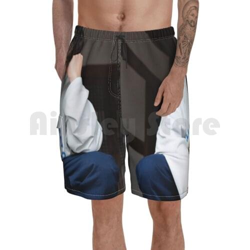 Jungkook Beach Shorts Men Beach Pants Swim Trunks Love Yourself Logo Cute Rj Cooky Shooky Mang Koya Jin Jimin