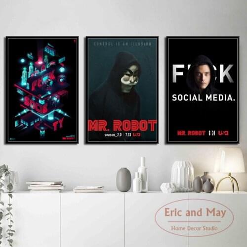 Mr.robot New Season Hot Tv Show Posters And Prints Canvas Painting Wall Pictures For Living Room Vintage Decoration Home Decor