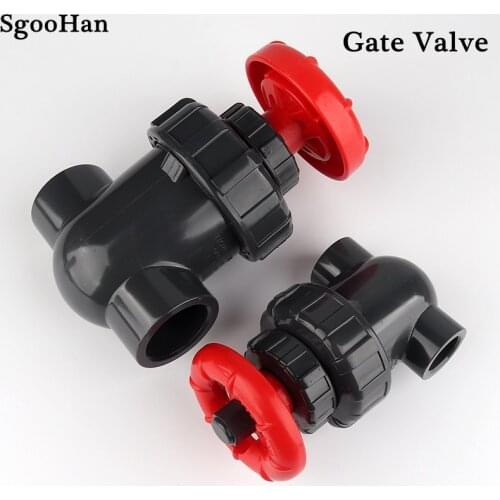 20/25/32/40/50/63mm PVC Pipe Gate Valve Precision Flow Control Sluice Switch Home Garden DIY Irrigation Aquarium Fish Tank Joint