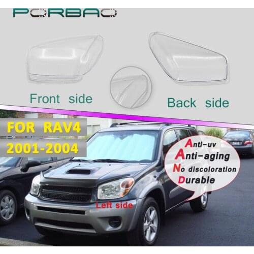 Headlight Lens Cover for RAV4 Transparent Glass Clear Shell 2001-2004 Replacement Front Auto Shade