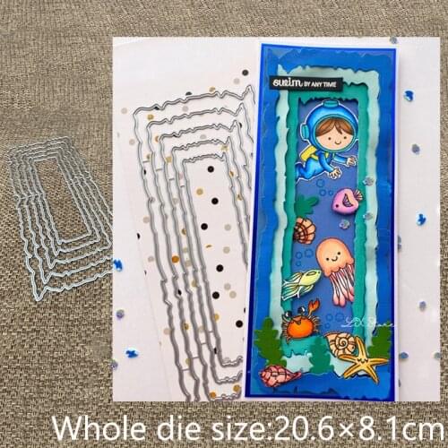 New Design Craft Metal stencil mold Cutting Dies Distressed Edge decoration scrapbook die cuts Album Paper Card Craft Embossing