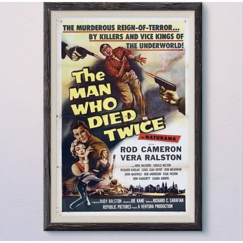 N469 THE MAN WHO DIED TWICE Vintage Classic Movie Wall Silk Cloth HD Poster Art Home Decoration Gift
