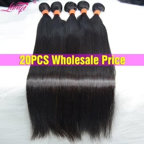 Wholesale 28 30 38 inch bundles straight hair bundles bulk human hair bundles deals hair extensions Brazilian hair weave bundles