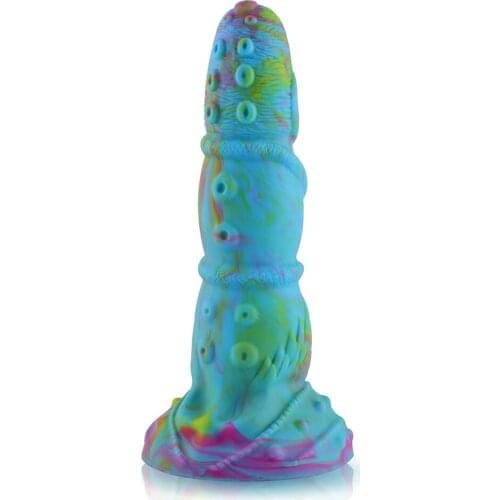 Realistic Dildo Anal Sex Toy 22cm The Ultimate Tentacle Silicone Dildo, Silicone Penis with Strong Suction Cup for Hands-Free