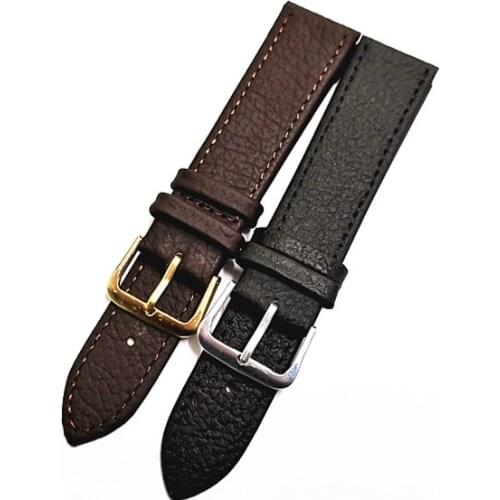 New arrived Wholesale 50PCS/lot High quality 16MM 18MM 20MM 22MM genuine cow leather watch strap genuine leather watch band