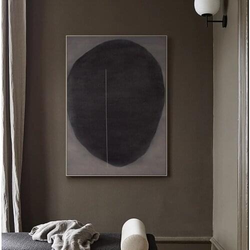 Handmade Abstract Painting On Canvas Black and Gray Color Modern Home Art Wall Painting Large Picture Modern Minimalist Art Home