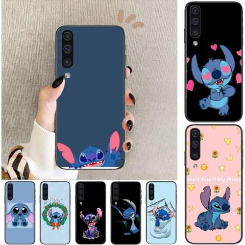 Stitch cute Phone cover hull For SamSung Galaxy S8 S9 S10E S20 S21 S5 S30 Plus S20 fe 5G Lite Ultra black soft case