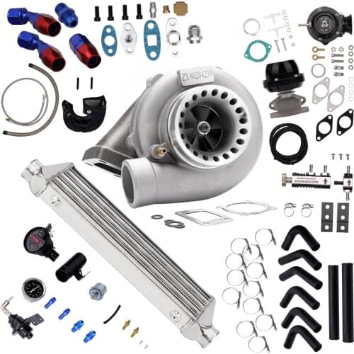11pcs Gt3582 Gt3540 Turbocharger T3 Ar.70 Ar.63 Turbo 600hps Compressor Intercooler Tachomete Turbine Turbolader