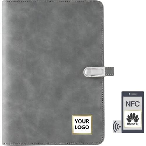 Smart Pen NFC Screen Custom Pattern PU Leather Refillable Notebook USB Flash Charger without Powerbank
