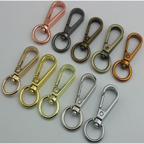 100pcs/lot 48x12mm Luggage Handbags Bag Hardware Accessories Shoulder Strap Dog Belt Buckle Hook Clasp Key Chain