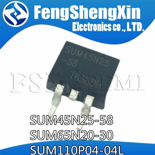 10pcs/lot SUM45N25-58 SUM45N25 45N25 N-Channel 250V 45A MOSFET TO-263