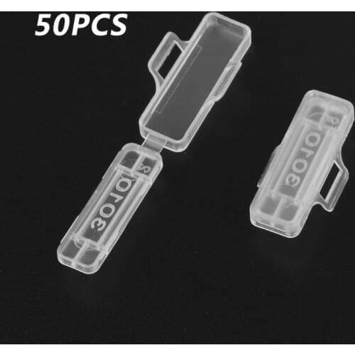 2020 New 50pcs Waterproof Transparent Cable Sign Cards Label Display Identification Box