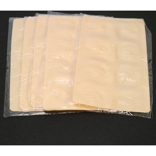 3pcs Tattoo Eyebrow Practice Skin 3D Three-Dimensional PMU Eyeliner Rubber Blank Skin Sheet Permanent Makeup Tool Free Shipping