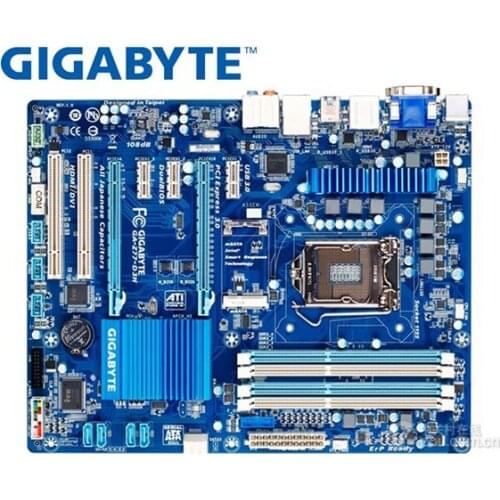 Gigabyte GA-Z77-D3H Desktop Motherboard LGA 1155 DDR3 USB2.0 US3.0 I3 I5 I7 Z77-D3H 32GB Z77 Original motherboard