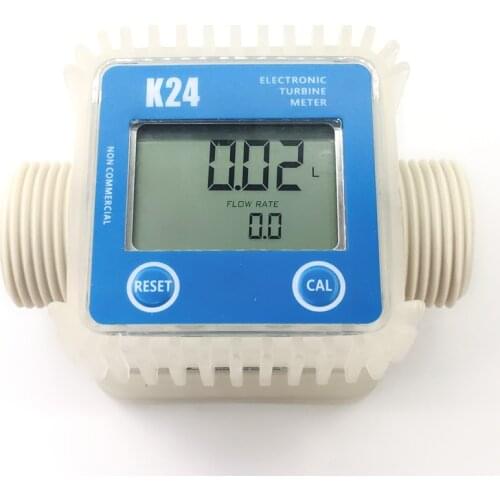 K24 Diesel Electronic Turbine flow meter Sensor for urea,kerosene,gasoline, water,light oil