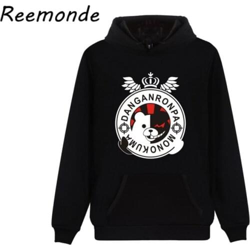 Game Super Dangan Ronpa 2 Hooded Pullover Coat Mens 3D print Danganronpa Monokuma Cosplay Hoodies Sweatshirts Tops Fort Women