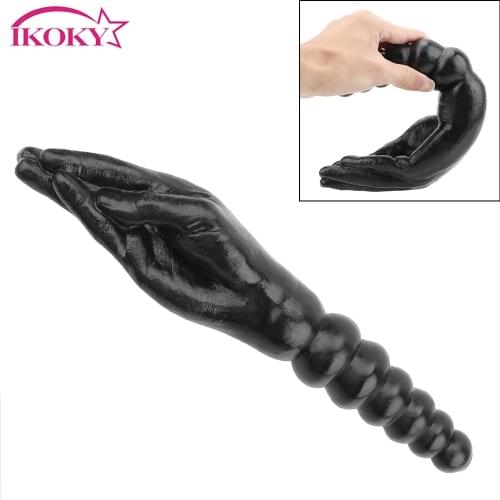 IKOKY Huge Size Big Dildo Butt Plug Sex Toys for Women Gay Prostate Massage Anal Stimulation Double End Anal Plug Soft Anus Bead
