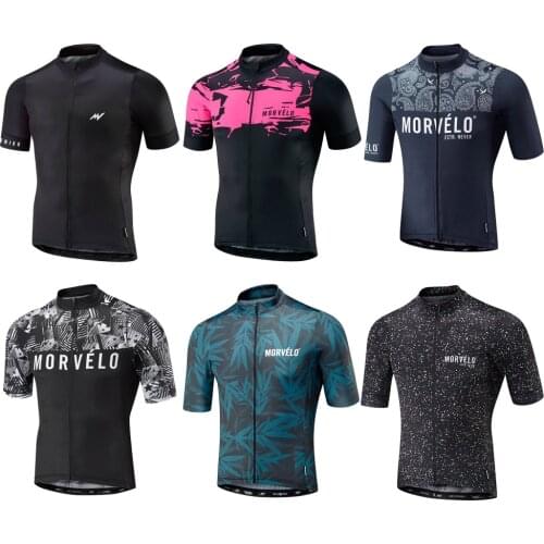 New 2019 Morvelo Men Cycling Jersey MTB bike short sleeve bicycle tops Breathable Outdoor Sportswear maillot ropa ciclismo