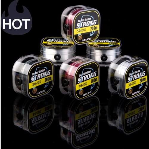 Hot Nylon Fishing Line 200m Super Pull Sea Main Line Fishing Gear Accessories Carp Fishing Accessories Everything For Fishing