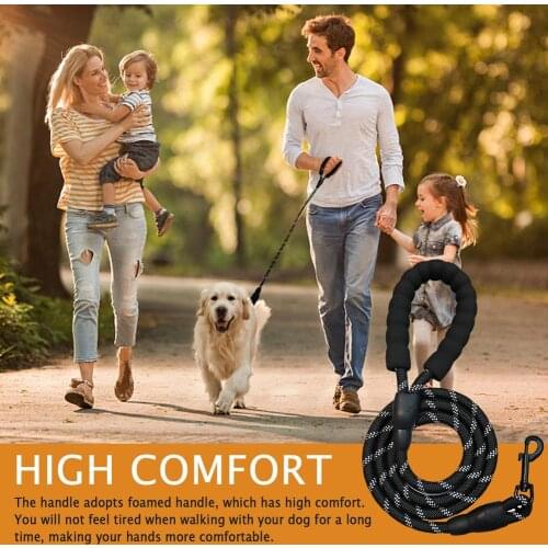 Pet Dog Lead Leash For Dogs Cats Nylon Walk Dog Leash Strong Durable 1.5M Reflective Outdoor Security Training Dog Harness