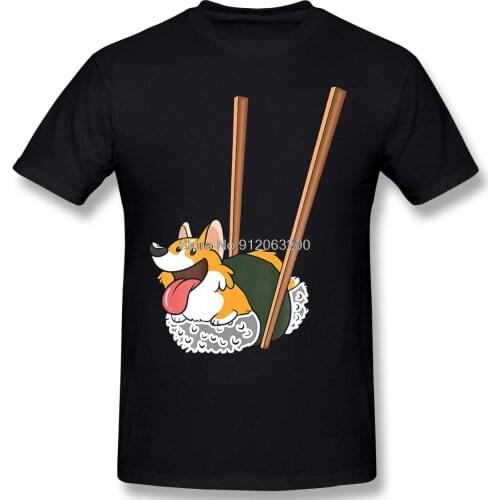 Sushi Corgi Kwaii Dog Humor Foods New Arrival TShirt Corgi Sushi, Funny Corgi Dog Oversize Shirt For Men T-Shirt