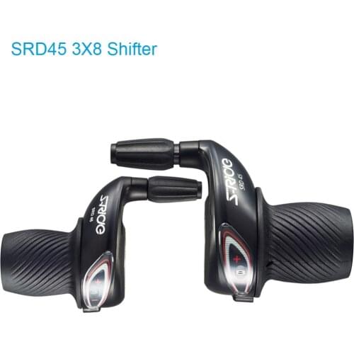S-Ride MTB Bicycle 3x8 Speed Twist Shifter Left /Right Twist Grip Gear Shifters Bike Derailleur Compatible for Shimano SL-RS25