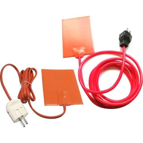 Silicone Heater Pad Engine Block Tank Heating Plate Oil Pan Sump Tank Oil Heater Pad /Mat With US/EU Plug