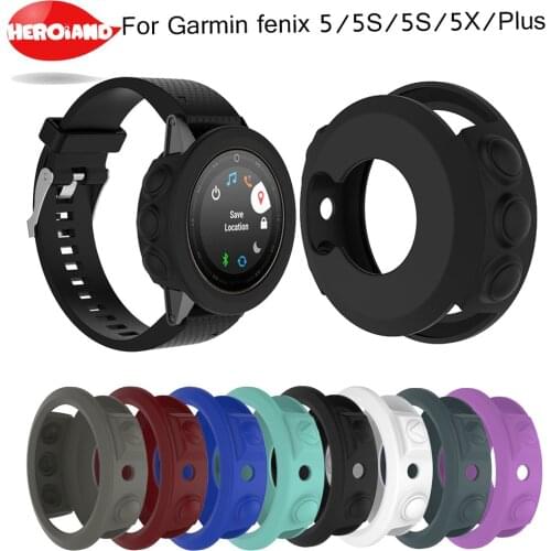 Silicone Protective Case Cover For Garmin fenix 5/5S/5X Wristband Bracelet Protector Shell for Fenix 5x 5s 5 Plus Smart Watch