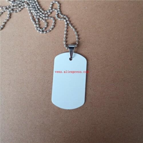 Sublimation blank 3*5CM necklaces pendants hot transfer necklace pendant diy materials consumable 30pieces/lot