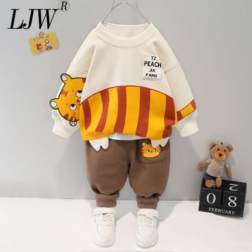 Boys and girls sweater trousers long-sleeved suit childrens fashion Korean version of the two-piece childrens spring and autum