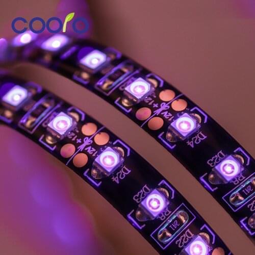 3528 SMD UV Ultraviolet LED Strip Light 120 LEDs/m Waterproof Diode Tape for Fluorescence Party Backlight DC12V