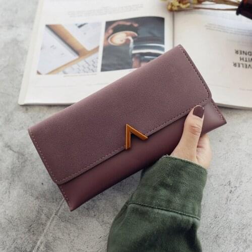 Womens PU Leather Wallets Purses Long Hasp Phone Bag Money Coin Pocket Card Holder Female Wallet Purse