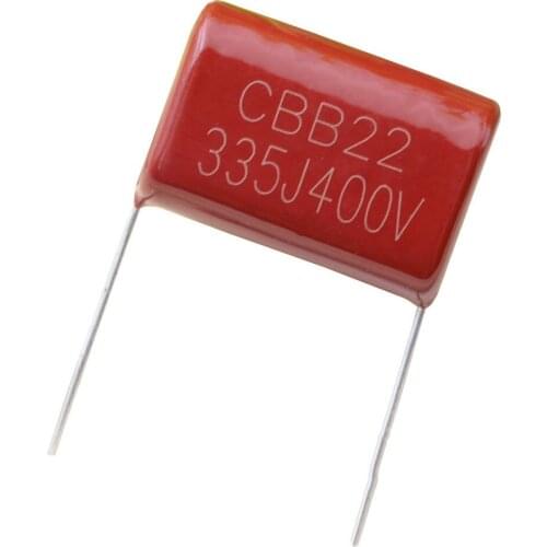 10PCS 400V335J 3.3uF Pitch 25mm 400V 335J 335 3300nf 335J400V CBB Polypropylene Film Capacitor