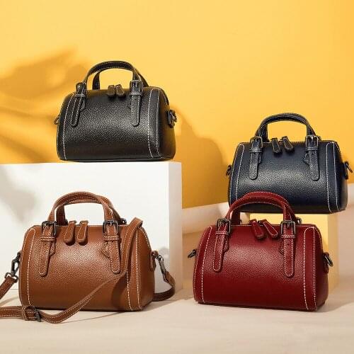 2020 leather womens diagonal bag retro style handbag wild cylinder handbag pure color handbag purses handbags luxury designer