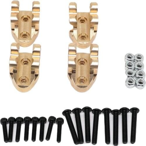 4pcs 1/8 1/10 Scale RC Metal Front Rear Axle Pull Rod Mount Seat for Yikong 4103 4082 Crawler Car Accessories Parts