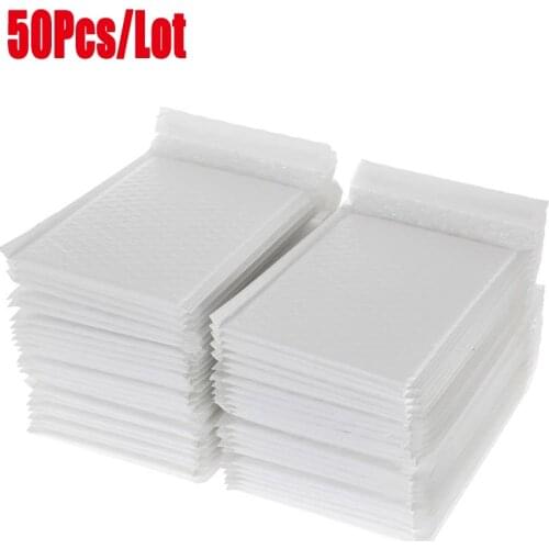 50 PCS/Lot White Foam Envelope Bags Self Seal Mailers Padded Shipping Envelopes With Bubble Mailing Bag Shipping Packages Bag