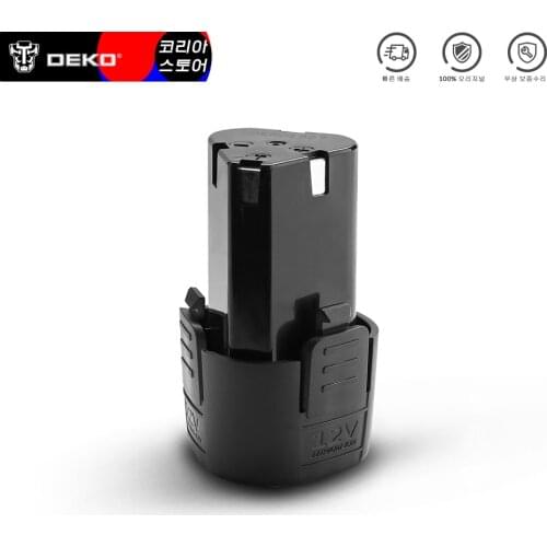 DEKO Battery12V 12V Lithium Ion Battery Pack for Banger 12V Cordless Drill
