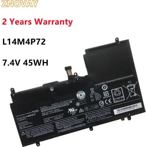 ZNOVAY L14M4P72 Laptop battery For Lenovo Yoga 3 14 Yoga 700 14ISK Serie Yoga3 14-IFI Yoga3 14-ISE L14S4P72 7.4V 45WH