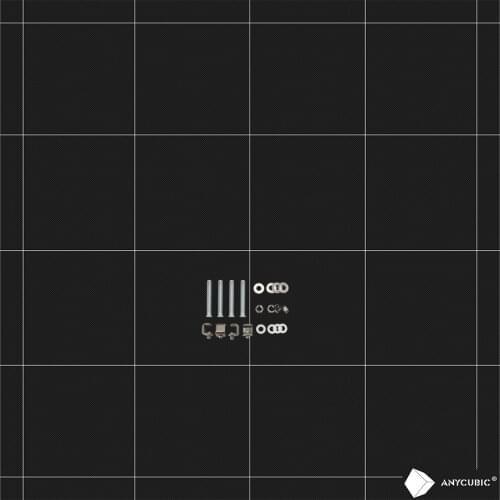 ANYCUBIC Chiron 3D Printer Ultrabase Heatbed Platform Plate Easy Remove Square Hotbed 430x410mm 12V/24V
