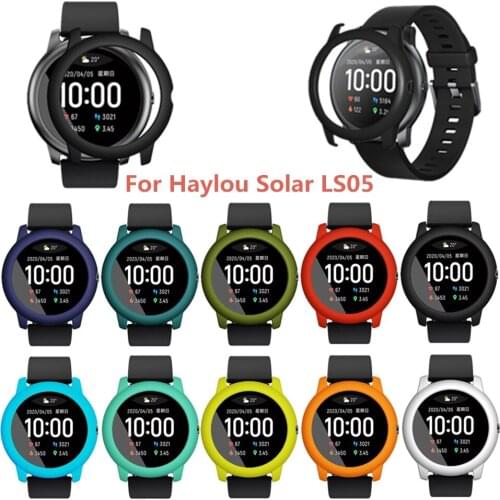 Bumper Shell Electroplate Watch Case Cover Frame Screen Protector Watch Cover Bumper Shell for Xiaomi Haylou-solar LS05 Dropship