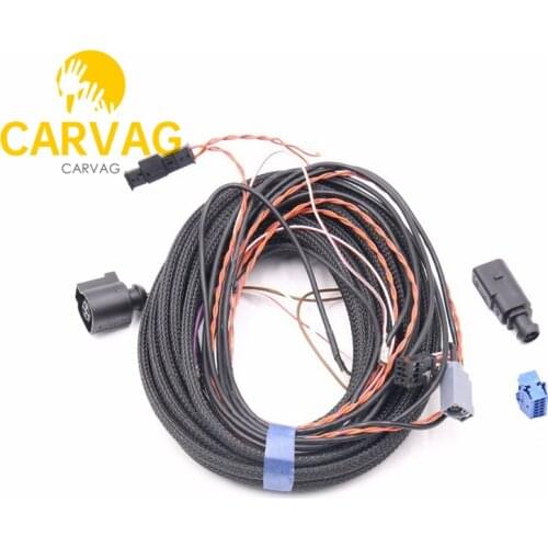 For VW Passat B8 Rear View Camera Reversing badge Logo Camera Highline with canbus Cable Wire Harness