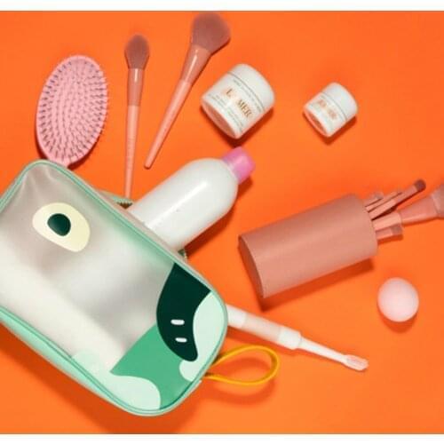 Travel Cosmetic Storage Bag Cartoon Tpu Large Capacity Wash Handbag Female Portable Traveling Organizer Tool Pack Accessories