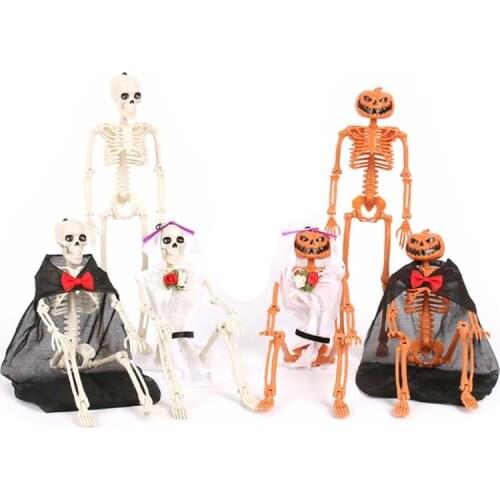 Flexible Human Anatomical Anatomy Skeleton Model Full Life Size Halloween Party Prop Decoration