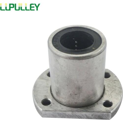 LUPULLEY 1pc Oval Flange Linear Motion Bearing LMH6/8/10/12/16/20UU Steel Ball Bearing for rod 6/8/10/12/16/20mm Shaft CNC