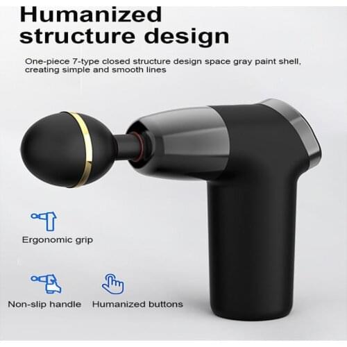 Mini Fascia Gun Electric Muscle Relaxation Massage Gun Waist Leg Body Massager 20 Gear Rechargeable Portable Fitness Instrument