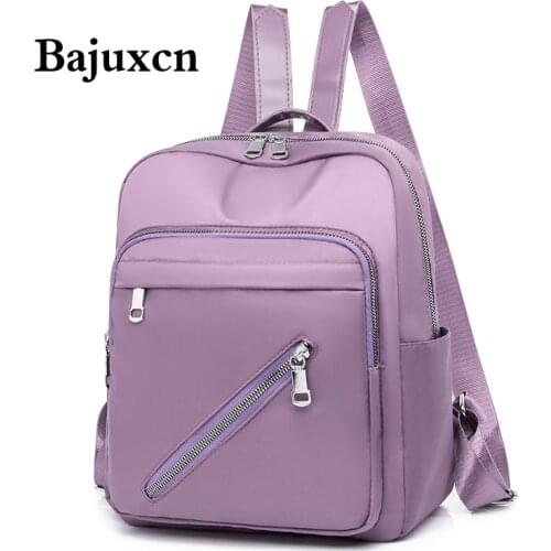 Fashion Retro Multifunction Backpack 2021 New Women Oxford Backpack Lady Small Travel Backpack Bookbag for Girls Sac A Do