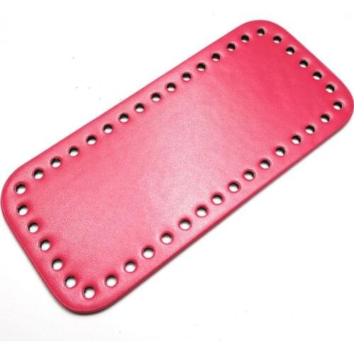 28GD Leather Bottom Base with Pre-drilled Holes for Knitting Purse Handbag DIY Shoulder Bag